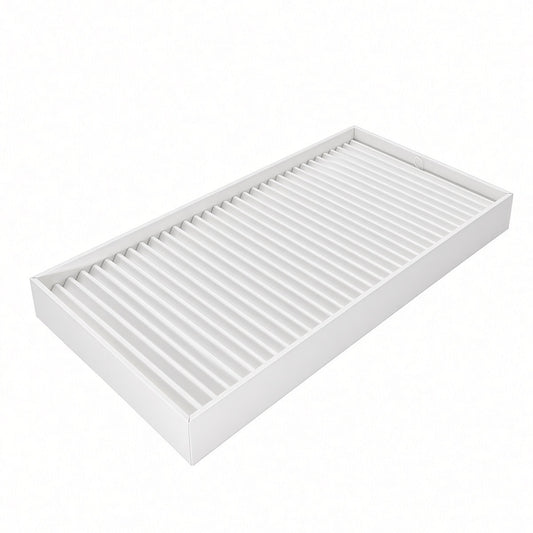 White 32-row bracelet display tray angled view
