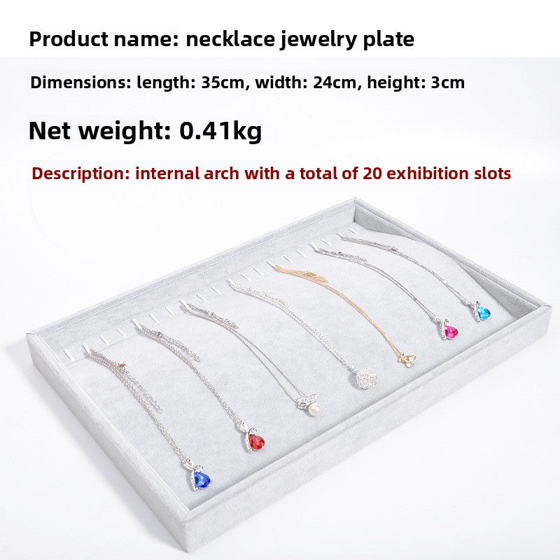 Gray Velvet  Jewelry Tray