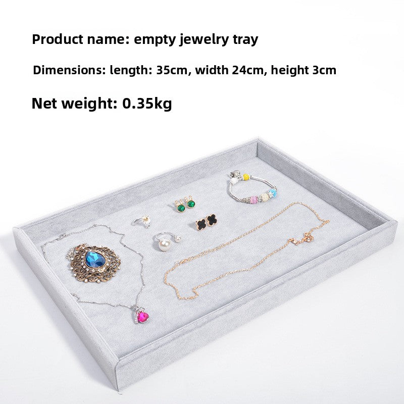Gray Velvet  Jewelry Tray