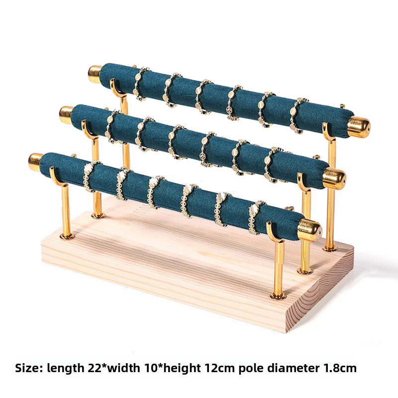 Solid wood ring display stand