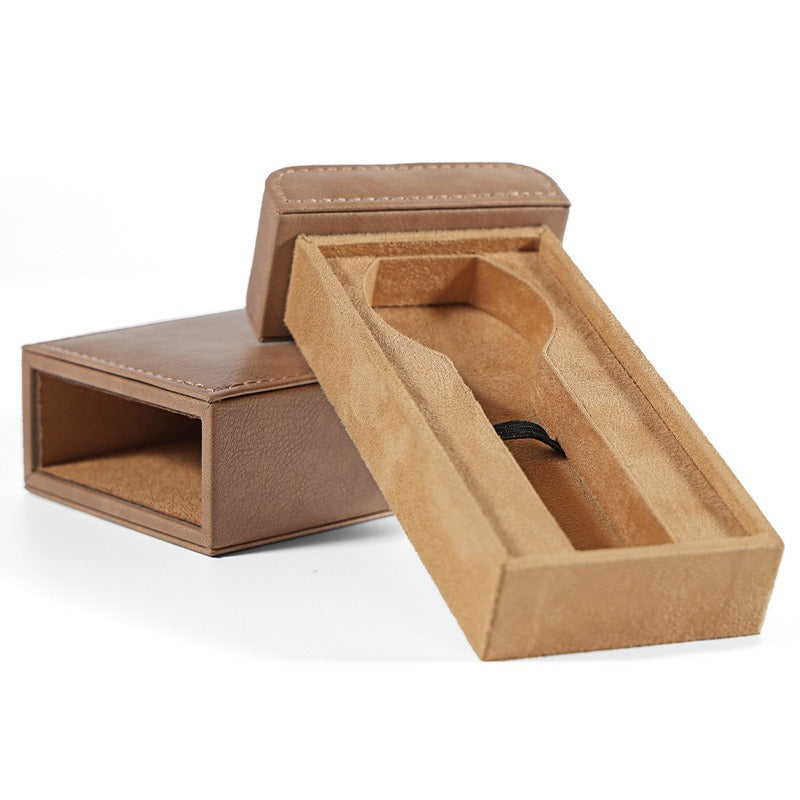 watch box and jewelry gift bags - Leather PU Watch Box Bag C00311 side view