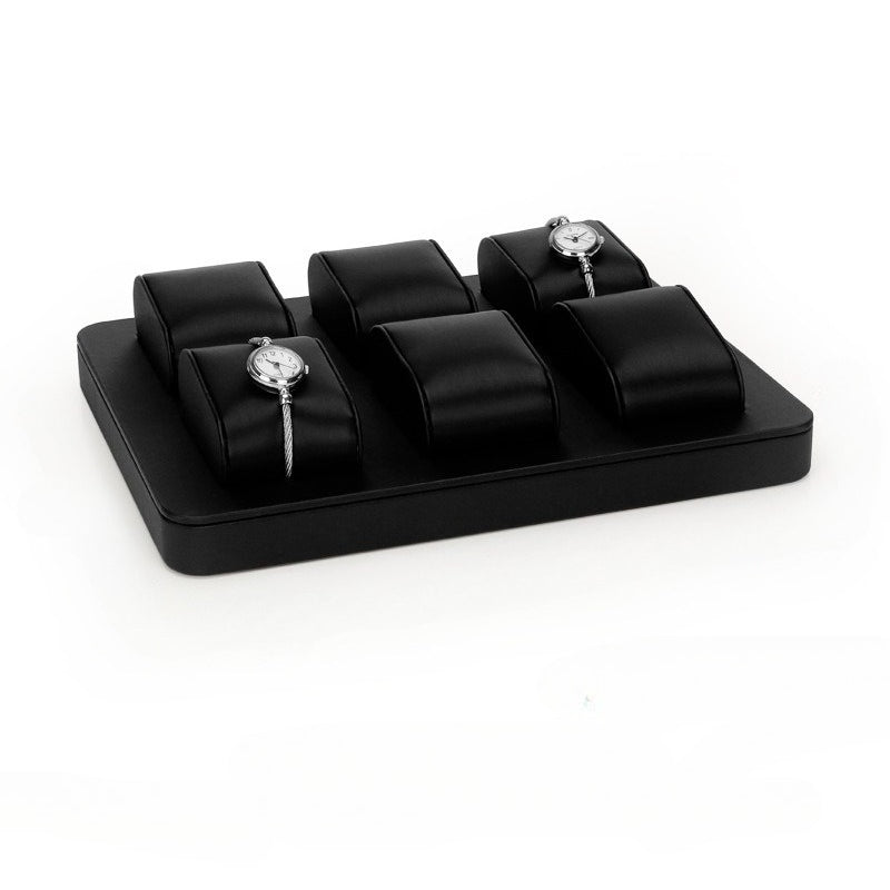 watch display - Black White Watch Display Tray C00846 open view