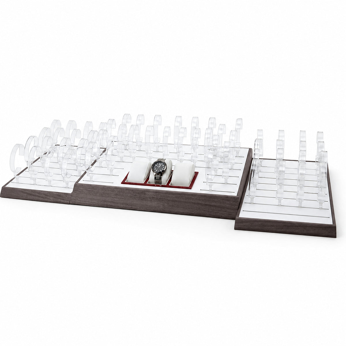 watch display - Custom Clear Acrylic Watch Tray Collection CWD013 front view
