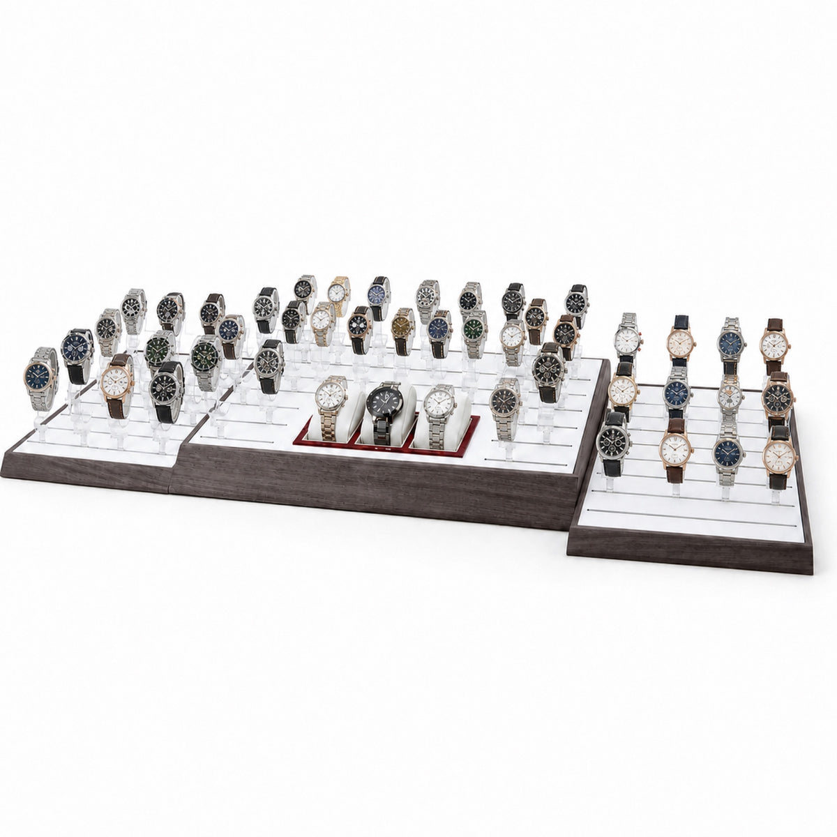 watch display - Custom Clear Acrylic Watch Tray Collection CWD013 open view