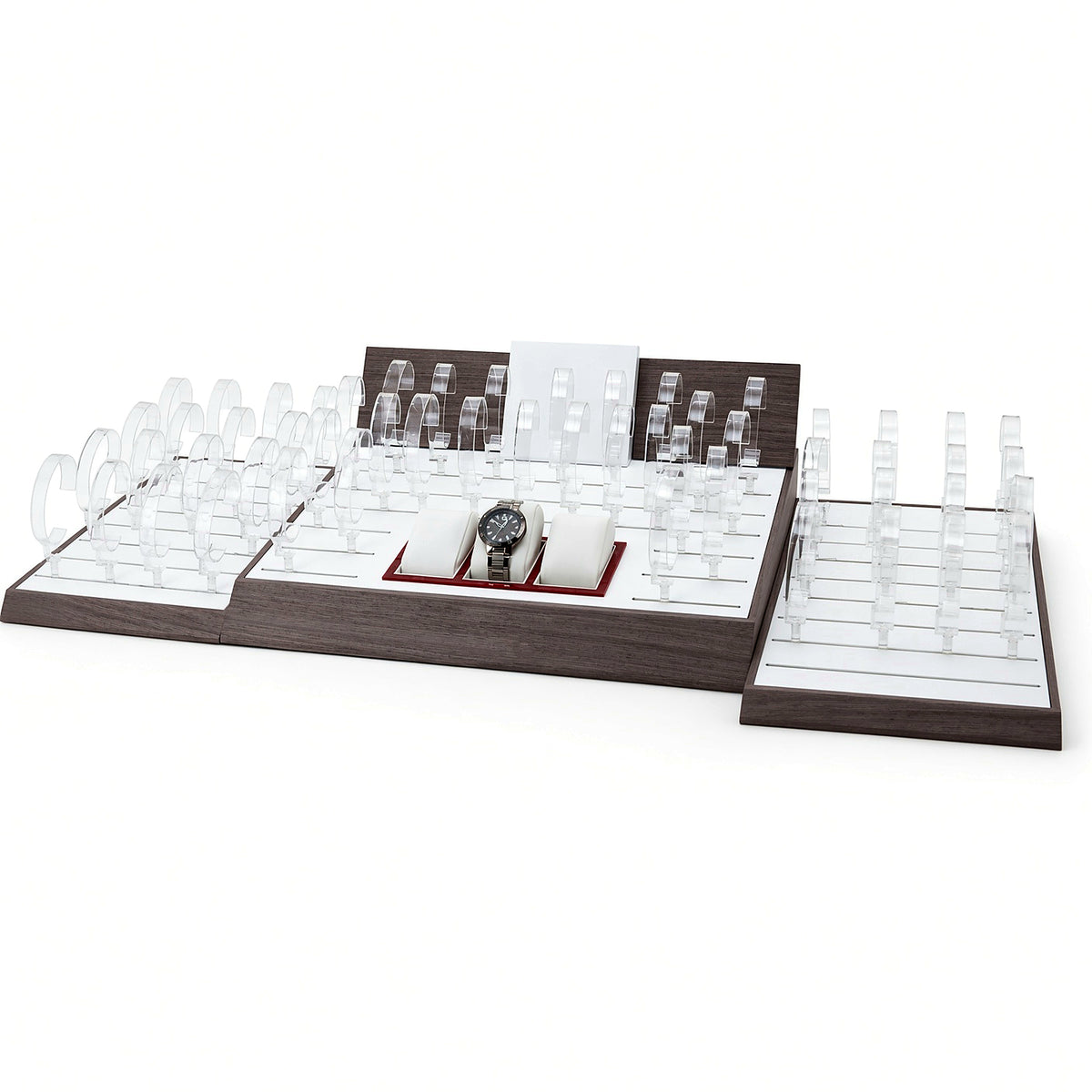 watch display - Custom Clear Acrylic Watch Tray Collection CWD013 side view